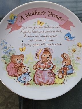A Mother's Prayer Decorative Plate - Pink Accents